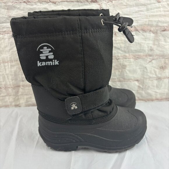 Kamik Boys Toddler 12 Black Rocket Insulated Waterproof Winter Snow Boots - Picture 2 of 10